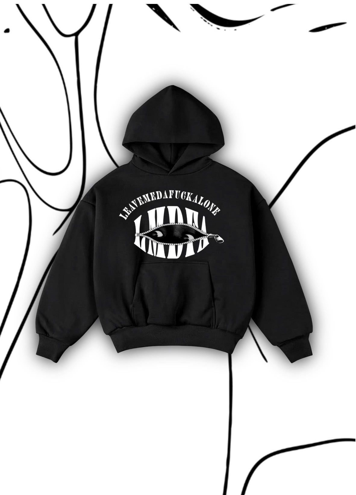 "LEAVEMEDAFUCKALONE" Hoodie