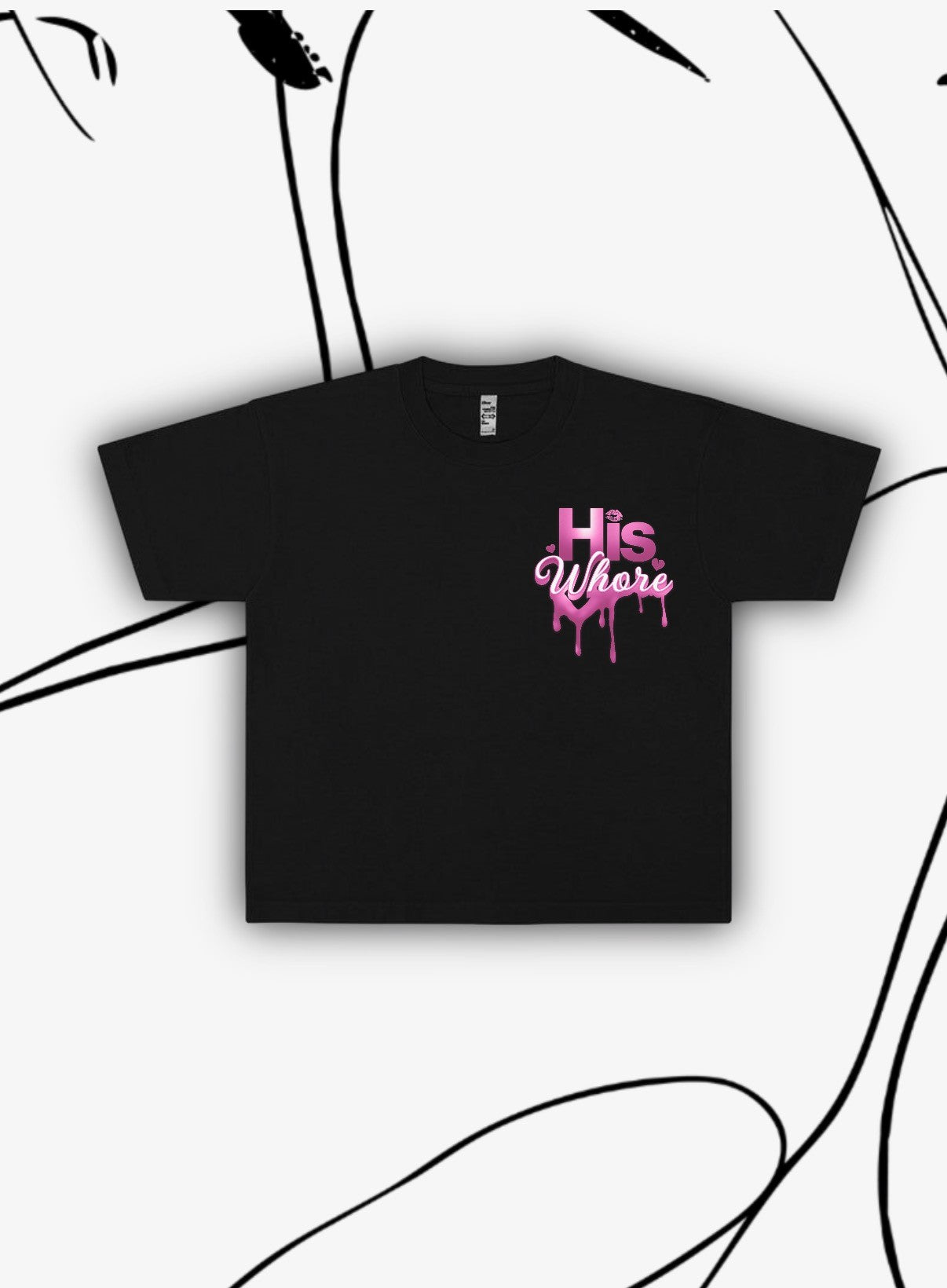 Short Sleeve "His Whore" T-Shirt